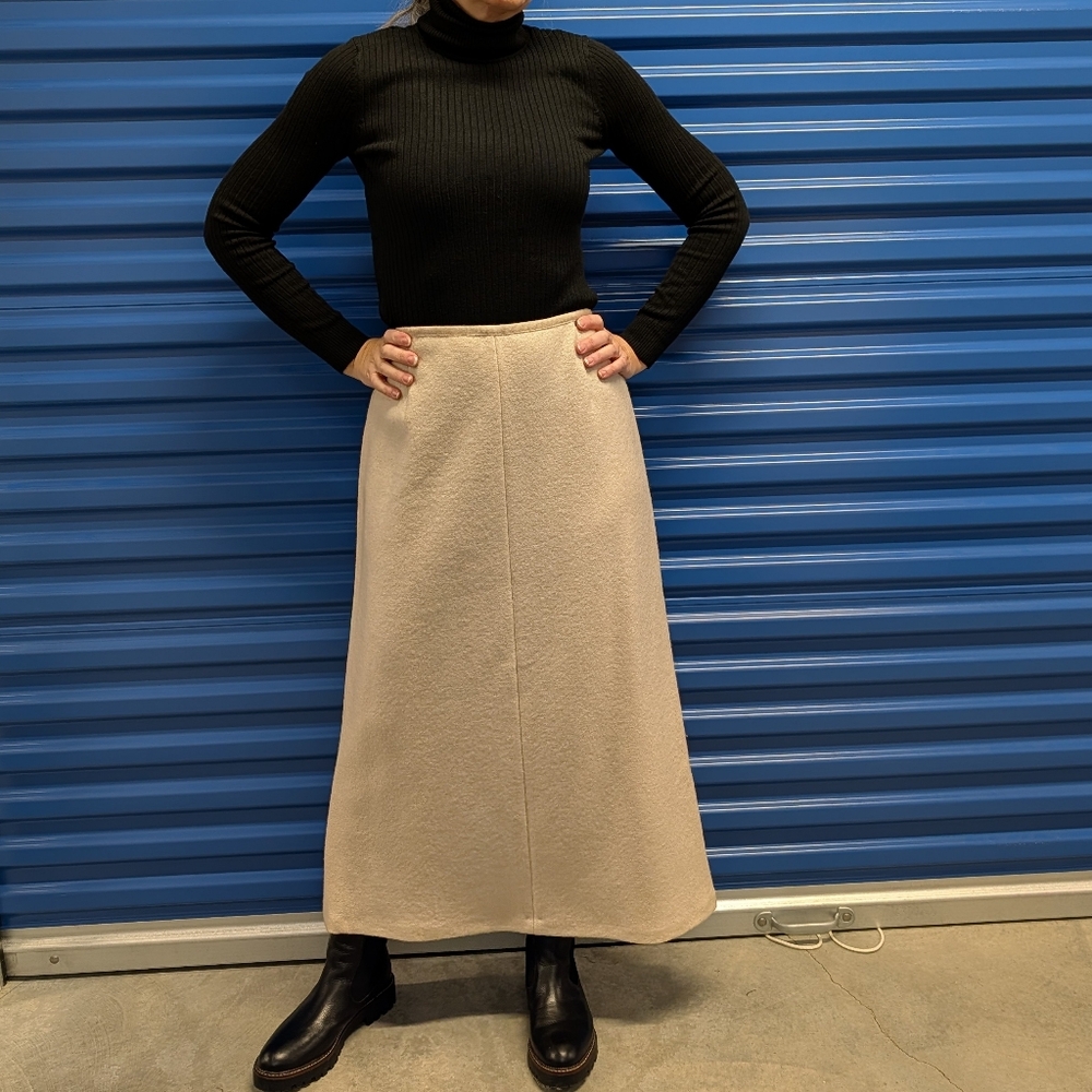 vintage GEIGER austrian wool maxi skirt M